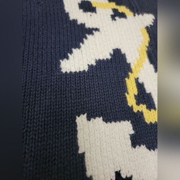 Crazy Horse Liz Claiborne Heavy Knit Coastal Sweater Full Front Zipper Size 2X - Picture 6 of 10